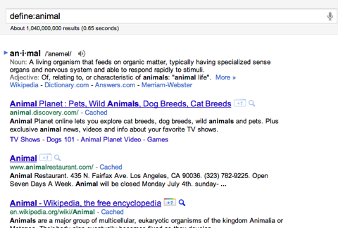 Define animal  Google Search